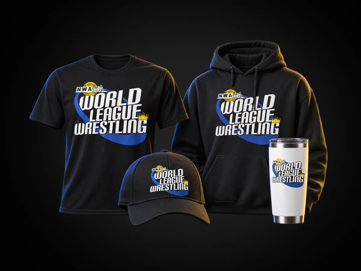 NWA World League Wrestling merchandise display